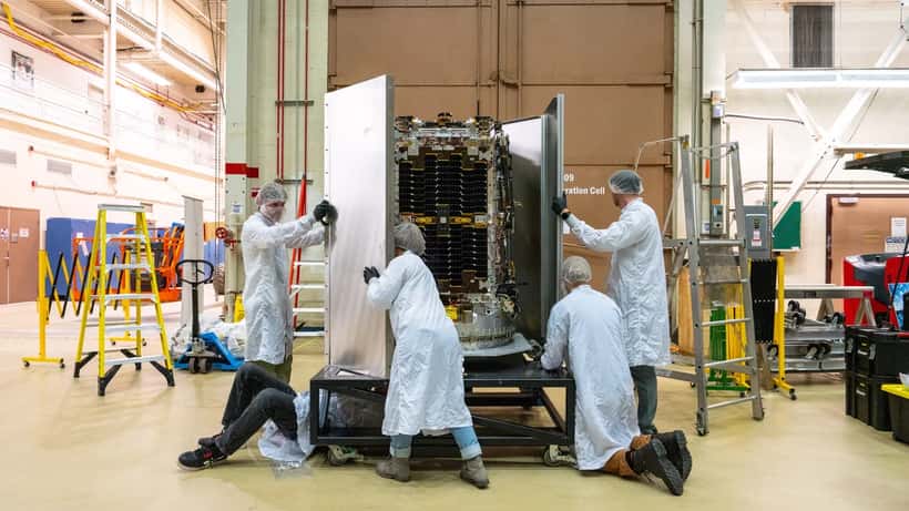 Katalyst LINK spacecraft testing at NASA Goddard for the Swift Observatory boost mission