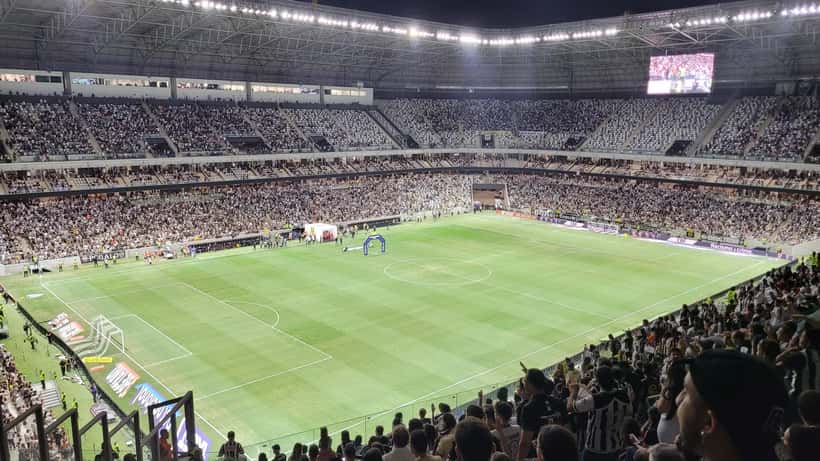 Jogo do Botafogo na Arena MRV em Belo Horizonte, Brasil