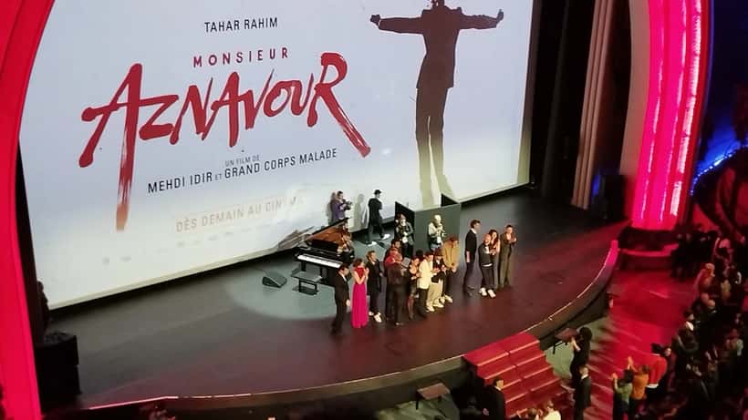 Avant-première du film Monsieur Aznavour avec Tahar Rahim