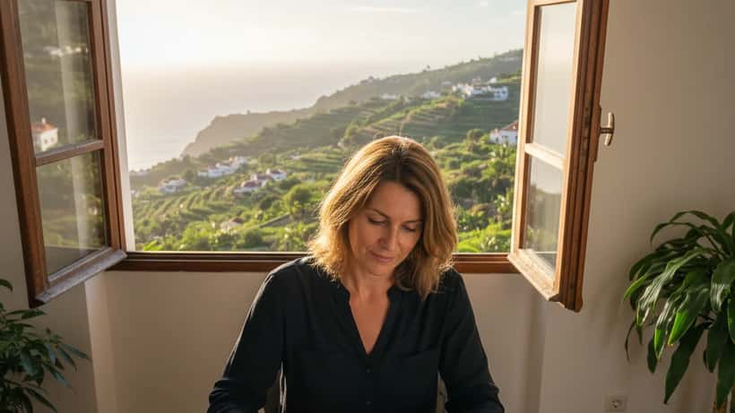 Deutsche Touristin in Madeira überprüft Reiseversicherungsunterlagen