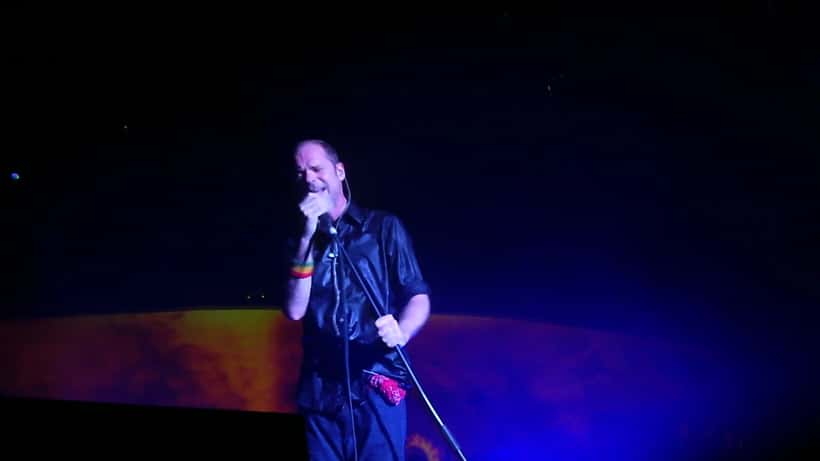The Tragically Hip performing live in concert in Canada