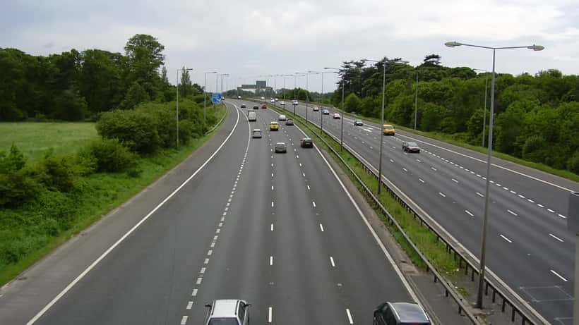 M6 motorway near Preston, England