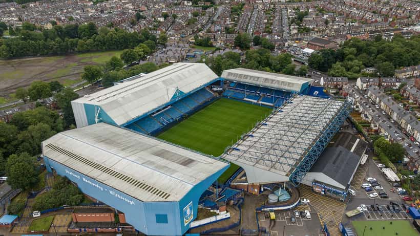 Hillsborough stadium, home of Sheffield Wednesday Football Club