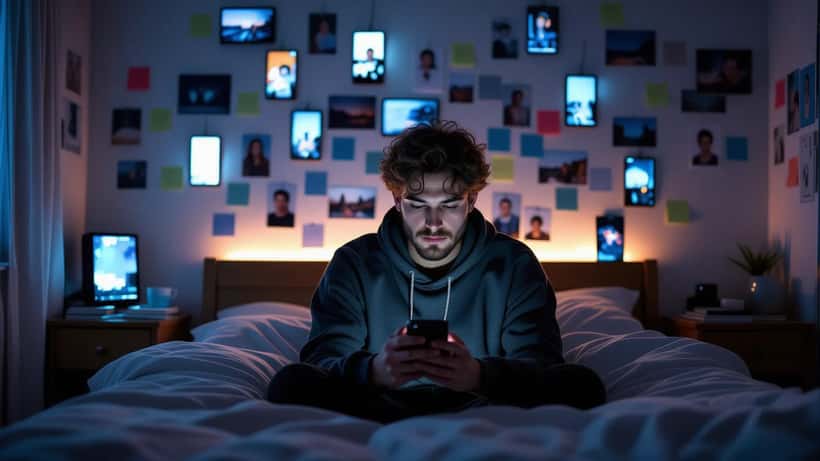 Rangées d'objets illustrant le trouble obsessionnel compulsif, symbole de l'obsession psychologique