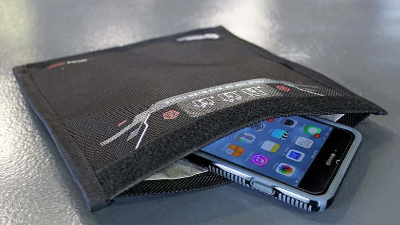 Smartphone protected by privacy technology illustrating data security
