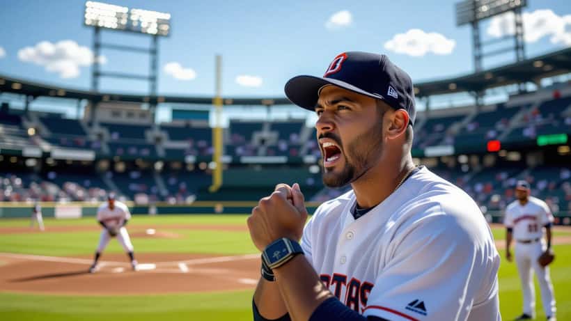 Jugador de béisbol con lesión muscular en el costado