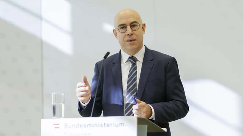 WIFO-Direktor Gabriel Felbermayr bei Pressegespräch zur Konjunkturprognose