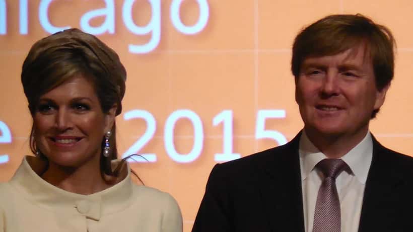 Koning Willem-Alexander en Koningin Máxima tijdens een officieel bezoek in 2015