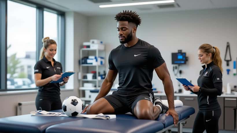 Canadian soccer player in rehabilitation therapy after hip tendon surgery ahead of World Cup 2026