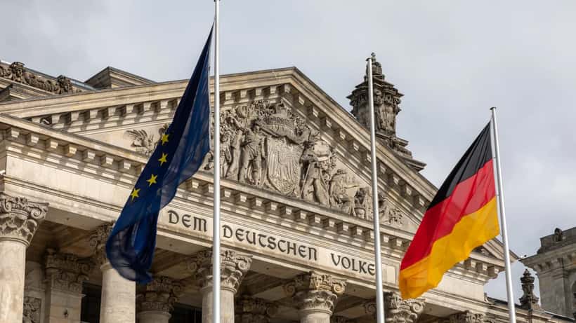 Reichstagsgebäude in Berlin, Sitz des Deutschen Bundestages