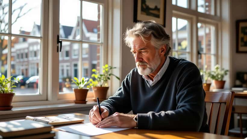 Nederlandse man beseft dat zijn handschrift kleiner is geworden, mogelijke vroege symptomen van Parkinson