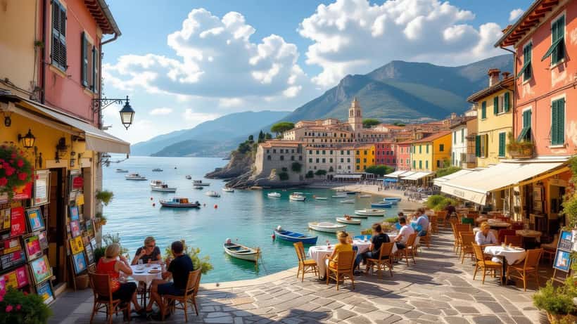 Vista del porto di Olbia con professionisti al lavoro, servizi locali 2026