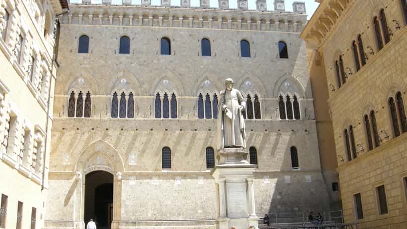 Sede storica della Banca Monte dei Paschi di Siena in Toscana