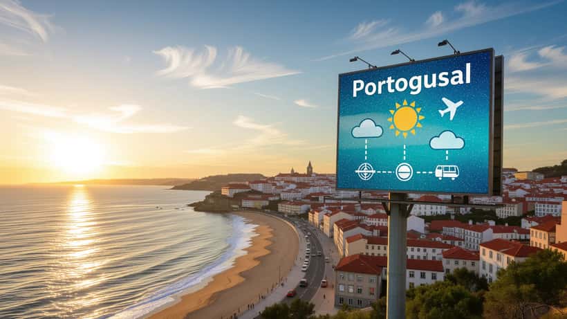 Mapa meteorológico de Portugal com previsão do tempo para amanhã em 2026
