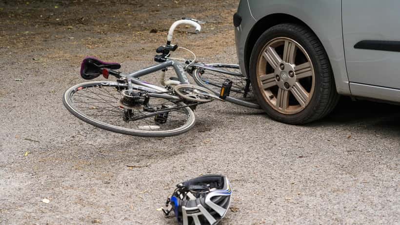 Cykel efter trafikulykke på dansk vej