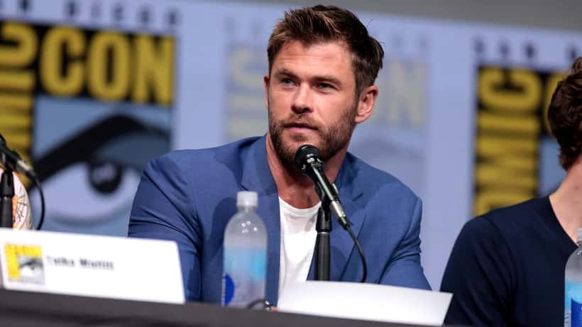 Chris Hemsworth at a public event, photographed by Gage Skidmore