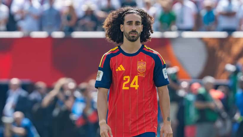 Marc Cucurella im Spanien-Trikot bei der WM 2026 – Ley Beckham Steuermodell für internationale Fachkräfte
