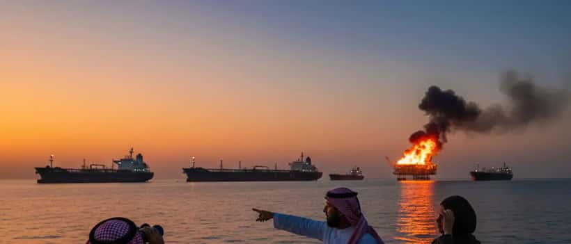 Petroliere nel Golfo Persico durante il conflitto del 2026