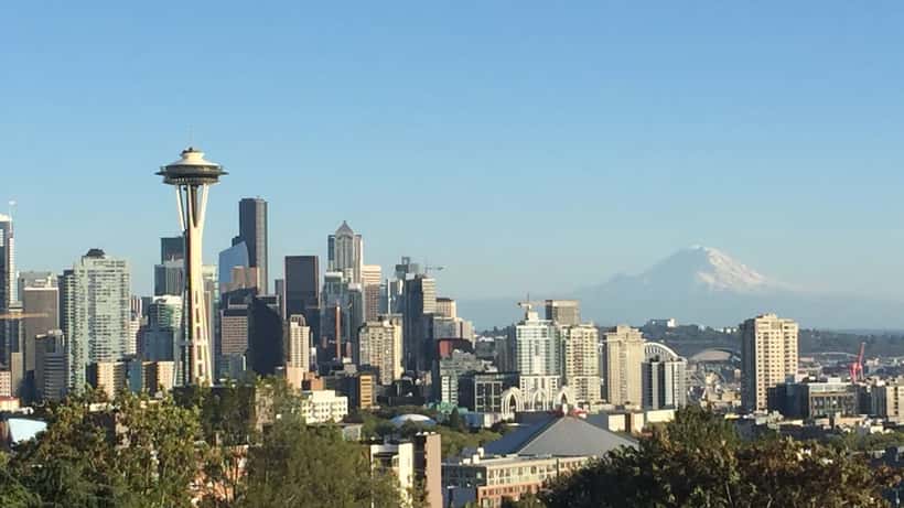 Vista panorámica del horizonte de Seattle con la Space Needle, imagen ilustrativa de la zona afectada por las tormentas del 28-30 de mayo de 2026