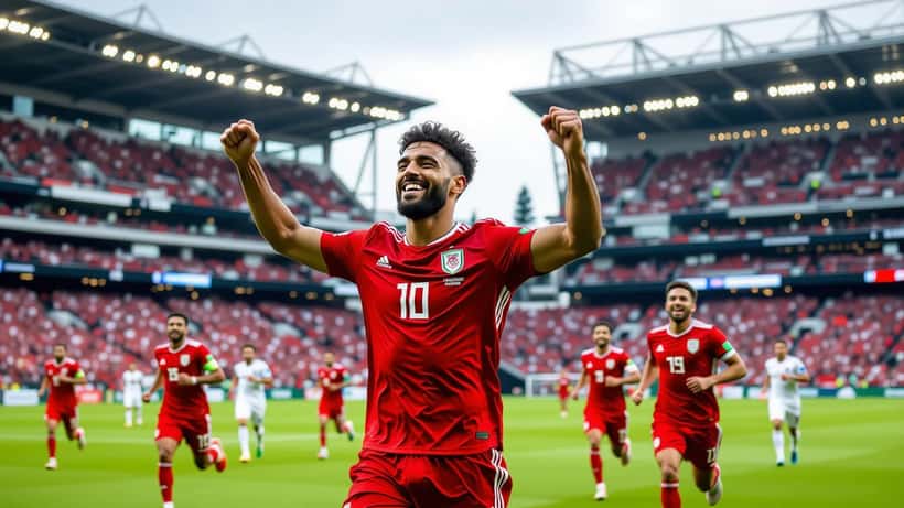 Mohamed Salah célèbre son but face à la Nouvelle-Zélande lors de la Coupe du Monde 2026 à Vancouver