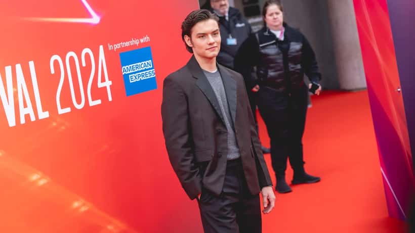 Louis Partridge at BFI London Film Festival 2024 premiere of Disclaimer