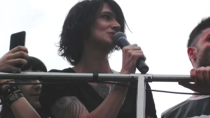 Asia Argento al Roma Pride 2016, attrice e regista italiana