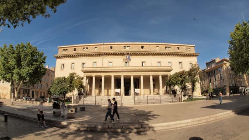 Palais de justice d'Aix-en-Provence où s'ouvre le procès du triple assassinat