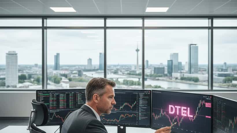 Deutscher Vermögensberater analysiert Telekom-Aktie und Dividendenstrategie am Schreibtisch