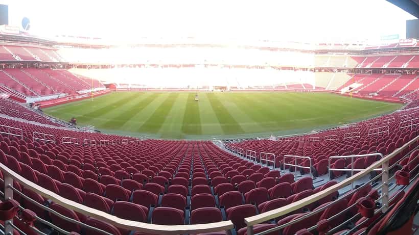Panorama av Levi's Stadium i Santa Clara, California, vertsstad for FIFA VM 2026