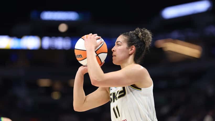 Kia Nurse in action on the basketball court during the 2025 WNBA season