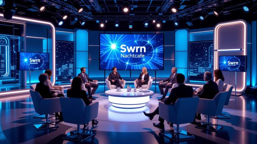 SWR Nachtcafé Studio mit moderner Beleuchtung
