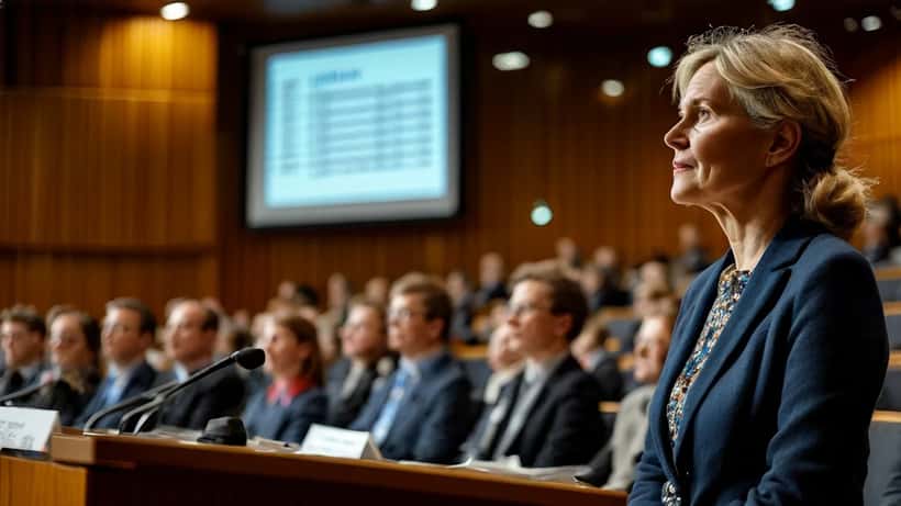 Konar ráðherra flytur ræðu á formlegu fundi Seðlabanka Íslands