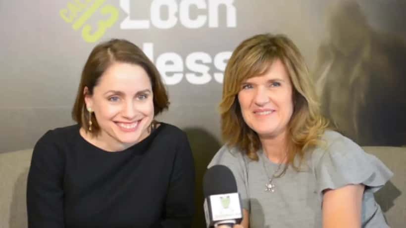 Siobhan Finneran and Laura Fraser at a 2017 event discussing The Loch