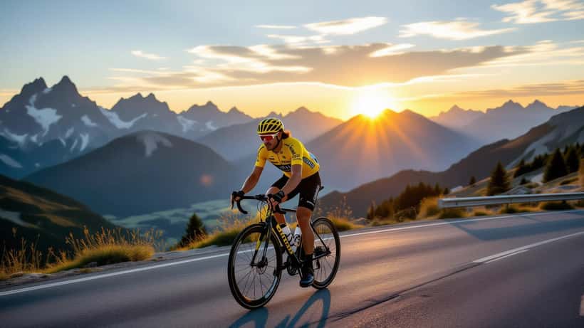 Torstein Træen i gul trøje under Tour de France 2026