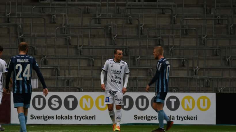 IK Sirius fotbollsspelare i Allsvenskan-match på Studenternas IP Uppsala