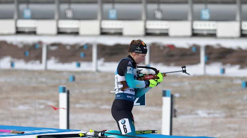 Justine Braisaz-Bouchet en compétition de biathlon, Coupe du Monde IBU Oberhof 2020