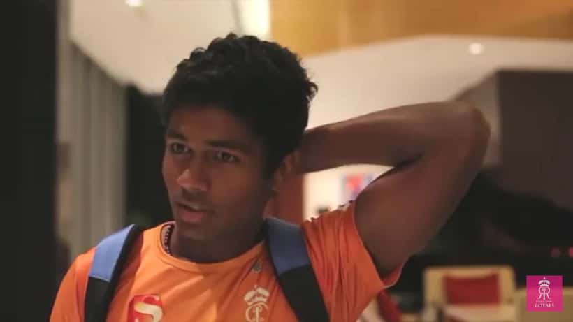 Sanju Samson batting in the Indian Premier League cricket tournament