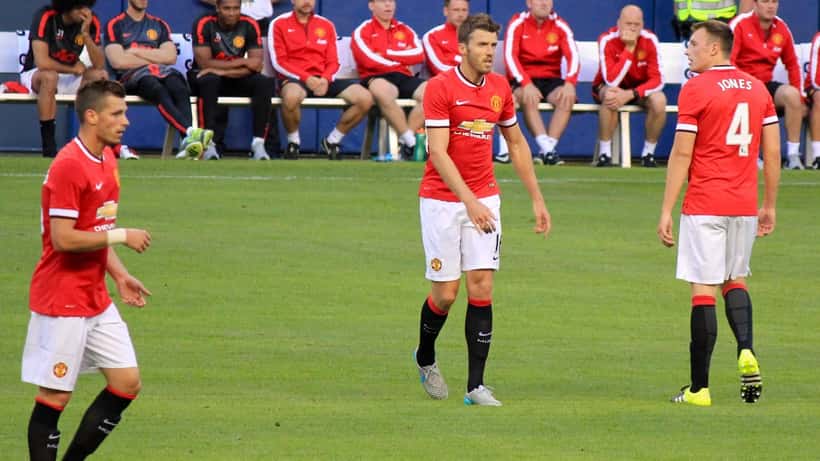 Michael Carrick in Manchester United training, new permanent manager 2026