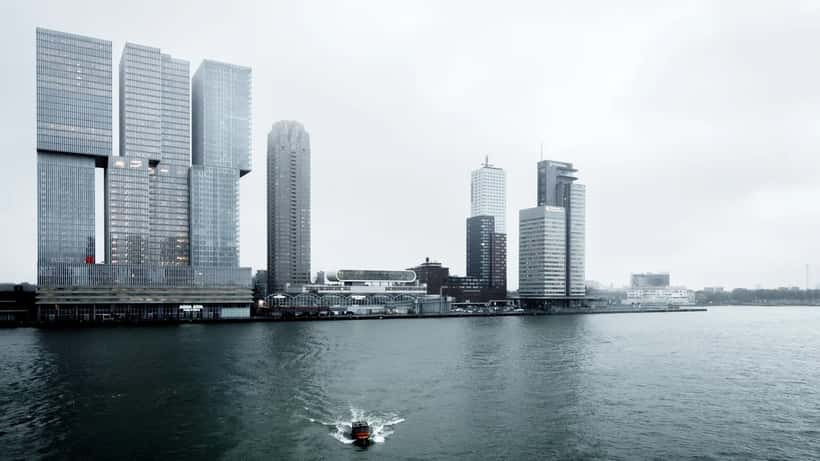 GTA VI promotional artwork in Rotterdam representing Rockstar Games crunch culture controversy