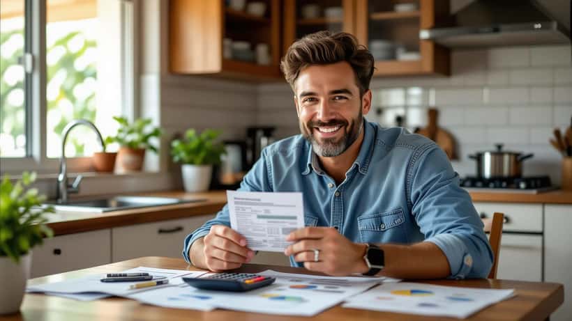 Bilhete de loteria e documentos de planejamento financeiro sobre mesa no Brasil 2026