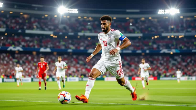 Mohamed Salah em ação pela seleção do Egito na Copa do Mundo 2026