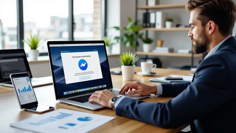 Business owner discovers Twitter X platform outage on laptop during ad campaign June 2026