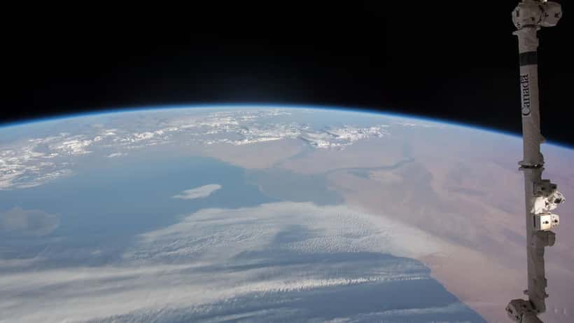 Vista della Terra dall'ISS durante la Settimana Mondiale dello Spazio 2026, simbolo dell'economia spaziale