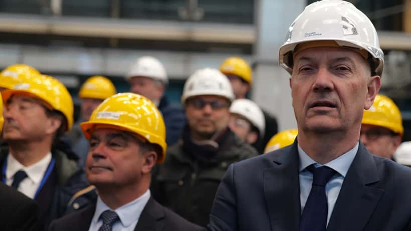 Roland Lescure, ministre de l'Économie, lors d'une réunion officielle