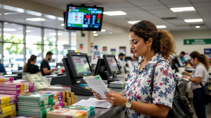 Bilhete de loteria Lotofácil 3708 com números sorteados em junho de 2026