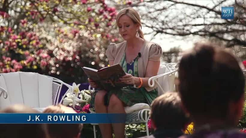 J.K. Rowling speaking at the White House, subject of BBC's new two-part documentary series in 2026