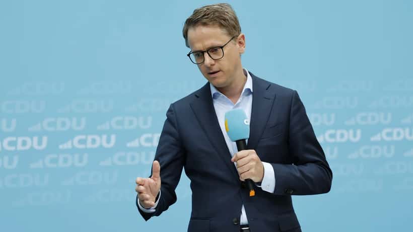Carsten Linnemann, CDU-Generalsekretär, bei einem politischen Termin 2023