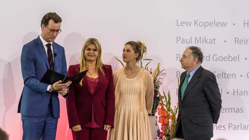 Familie Schumacher bei der Verleihung des Staatspreises NRW