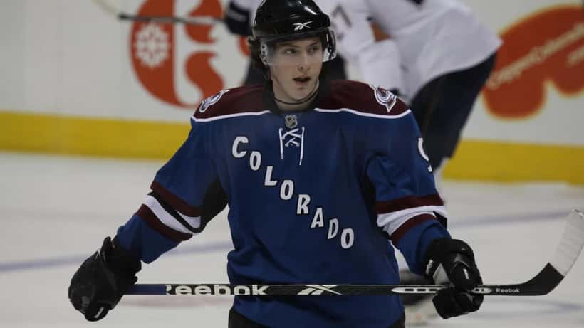 Matt Duchene in action on the ice during an NHL hockey game