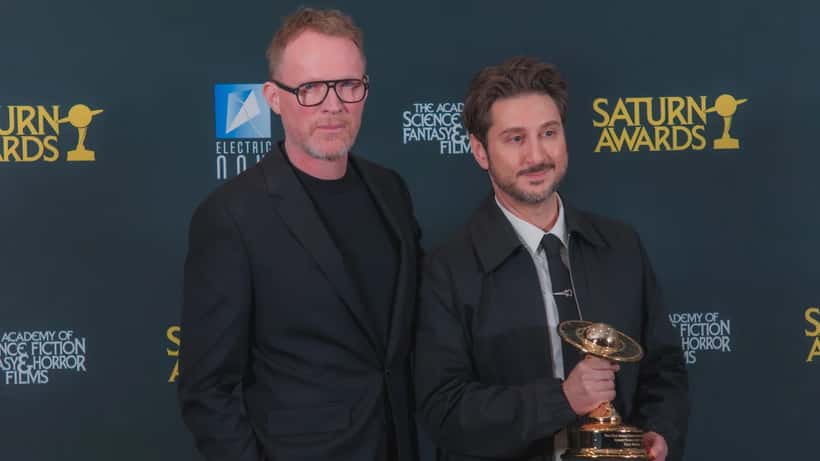 Paul Bettany and VisionQuest showrunner Terry Matalas at the 53rd Saturn Awards 2026